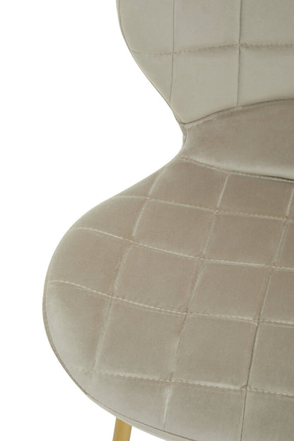 Amalfi Mink Velvet Dining Chair