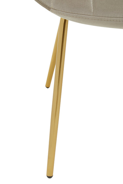 Amalfi Mink Velvet Dining Chair