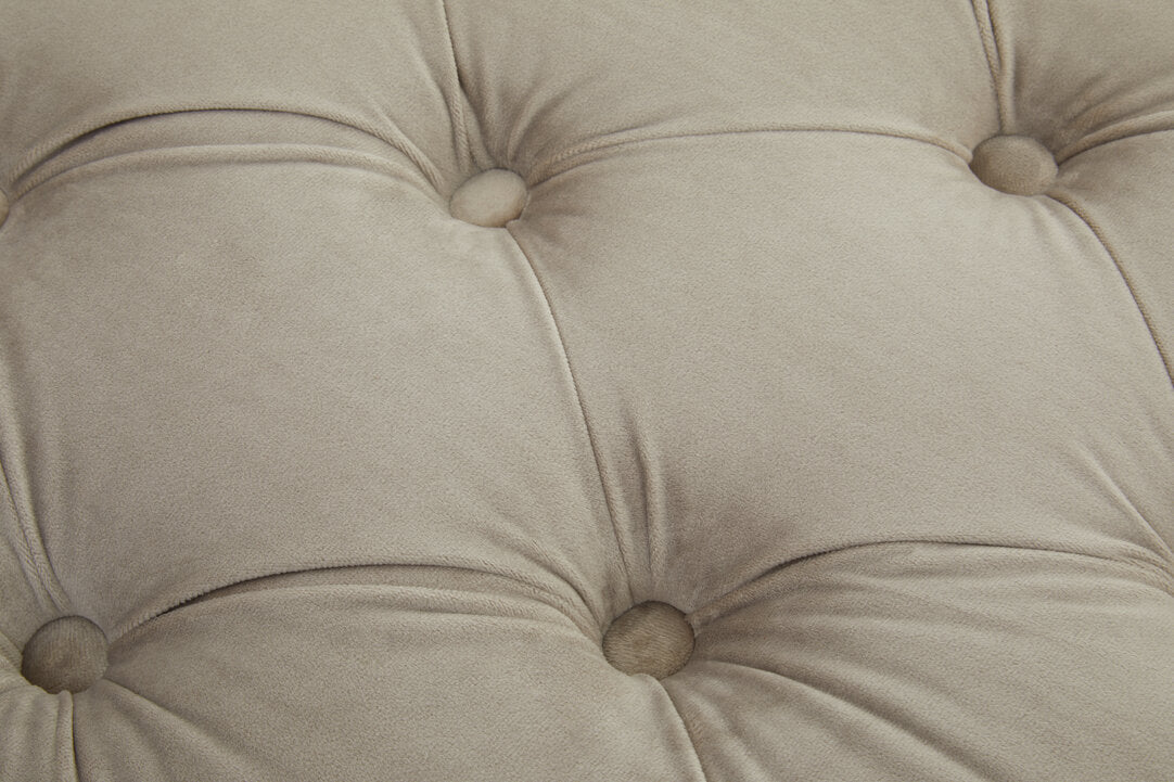 Cannes Mink Velvet Bench