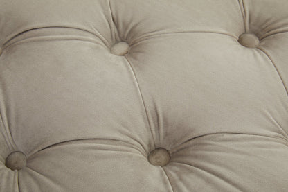 Cannes Mink Velvet Bench