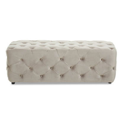 Cannes Mink Velvet Bench