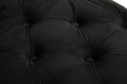 Cannes Black Velvet Bench