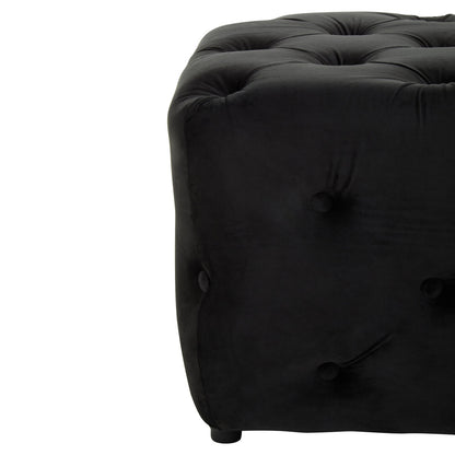 Cannes Black Velvet Bench
