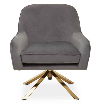 Vienna Grey Velvet Chair