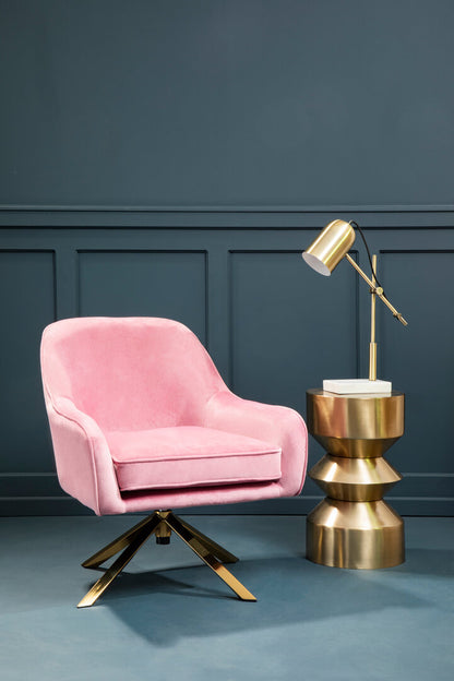 Vienna Pink Velvet Chair