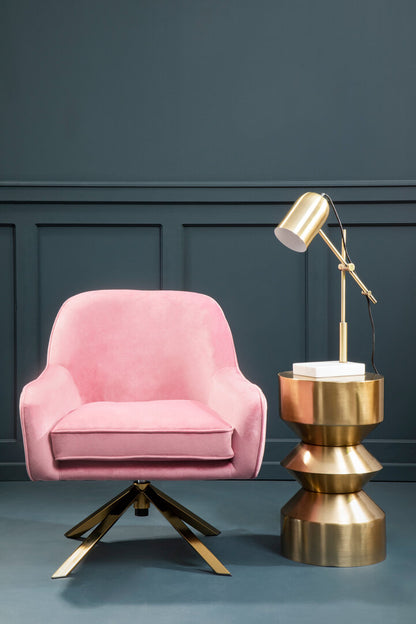 Vienna Pink Velvet Chair