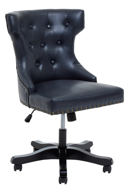 Valencia Black Leather Effect Home Office Chair