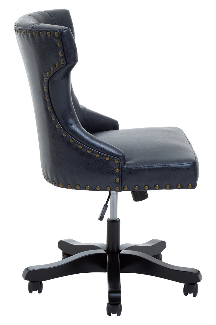 Valencia Black Leather Effect Home Office Chair