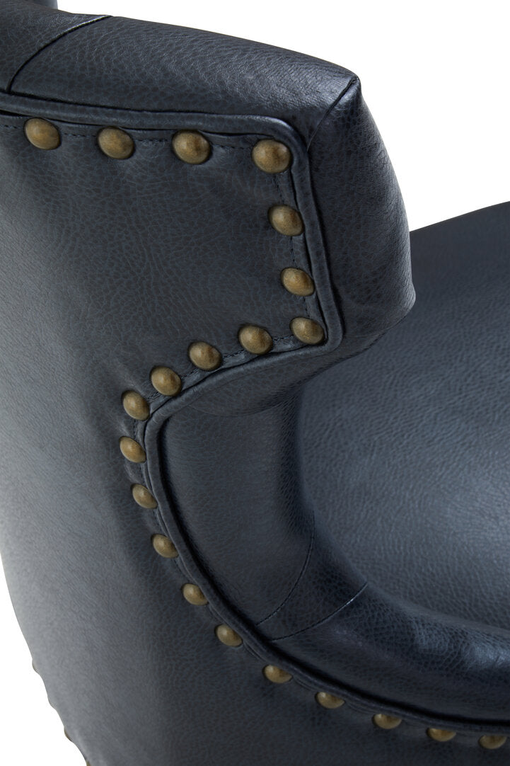 Valencia Black Leather Effect Home Office Chair