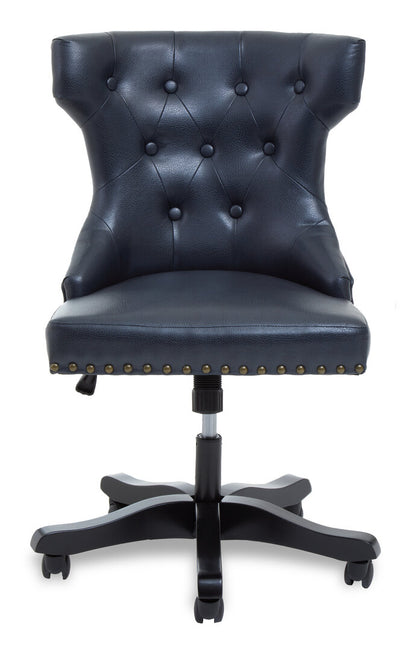 Valencia Black Leather Effect Home Office Chair