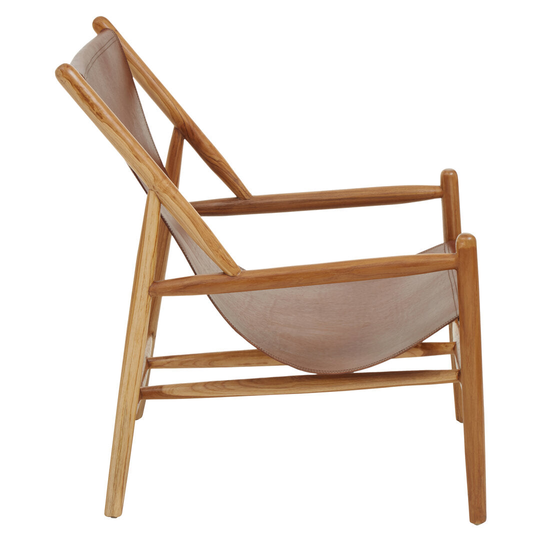 Seville Antique Dark Brown Leather Chair