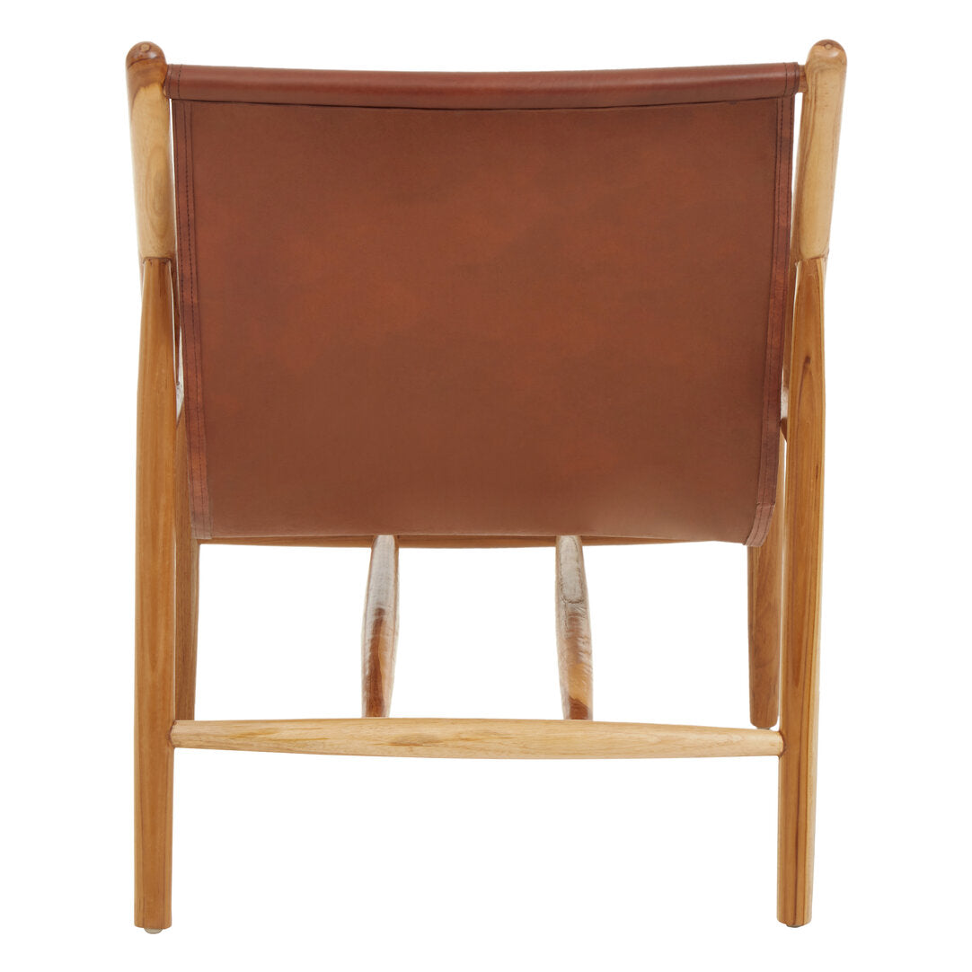 Seville Antique Dark Brown Leather Chair