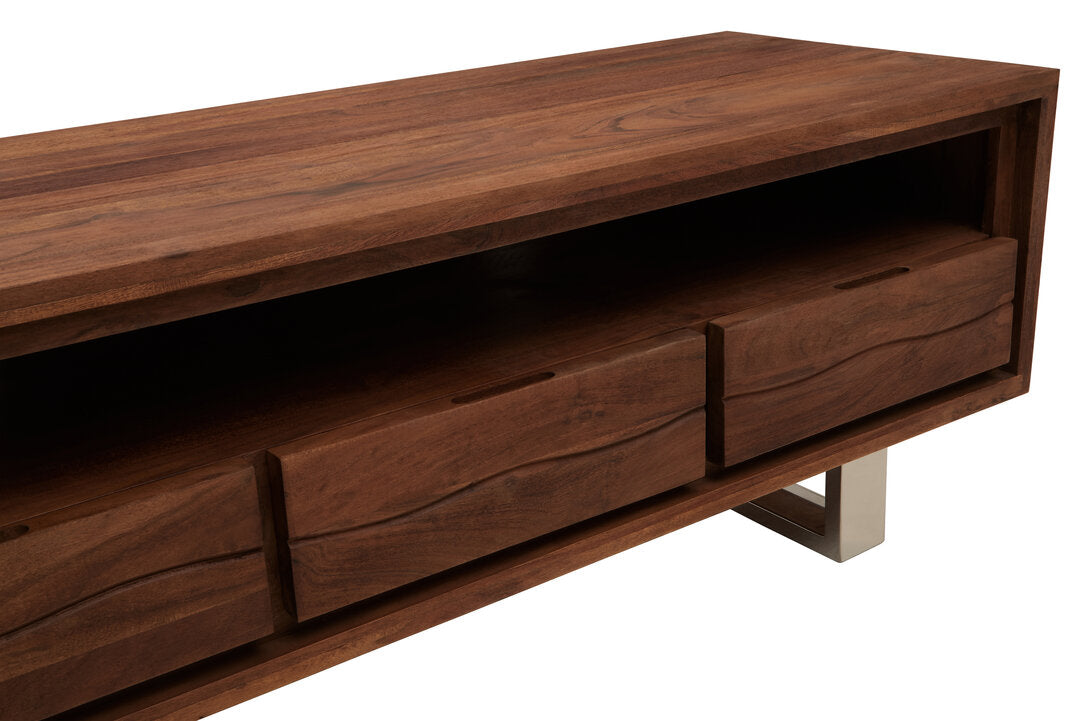 Oxford Acacia Wood Media Unit