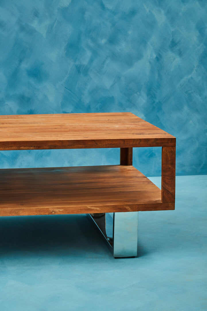 Oxford Acacia Wood Coffee Table with Drawer