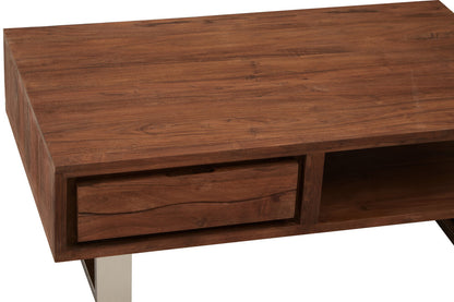 Oxford Acacia Wood Coffee Table with Drawer
