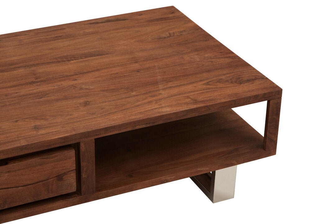 Oxford Acacia Wood Coffee Table with Drawer