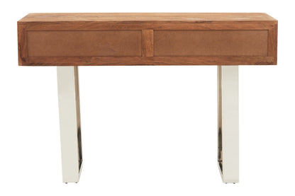 Oxford Acacia Wood Two Drawer Console Table