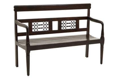 Brooklyn Dark Sheesham Wood Bench