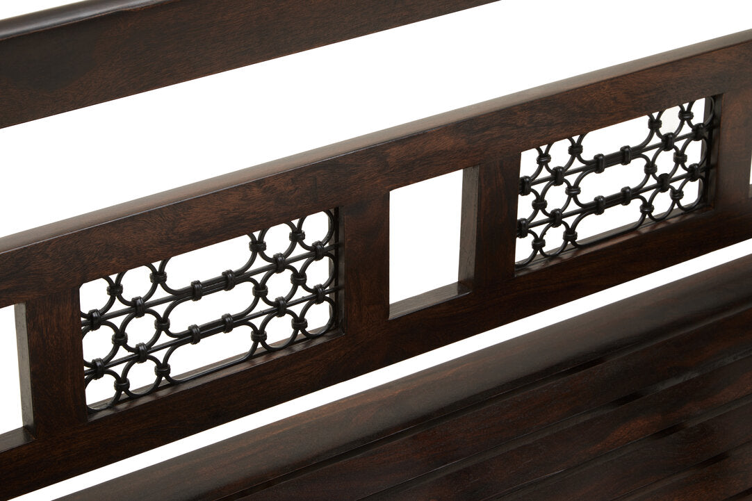 Brooklyn Dark Sheesham Wood Bench