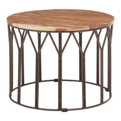 Cordoba Acacia Wood Round Coffee Table