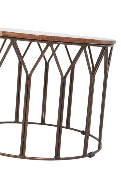 Cordoba Acacia Wood Round Coffee Table