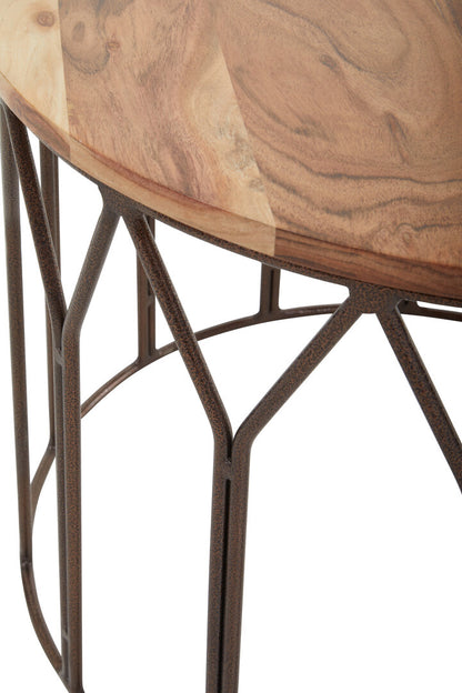 Cordoba Acacia Wood Round Coffee Table