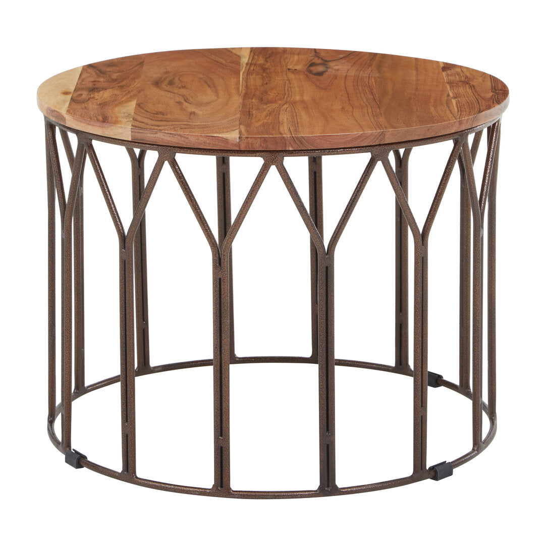 Cordoba Acacia Wood Round Coffee Table
