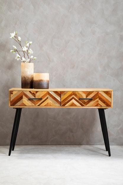Cordoba Two Drawer Mango Wood Console Table