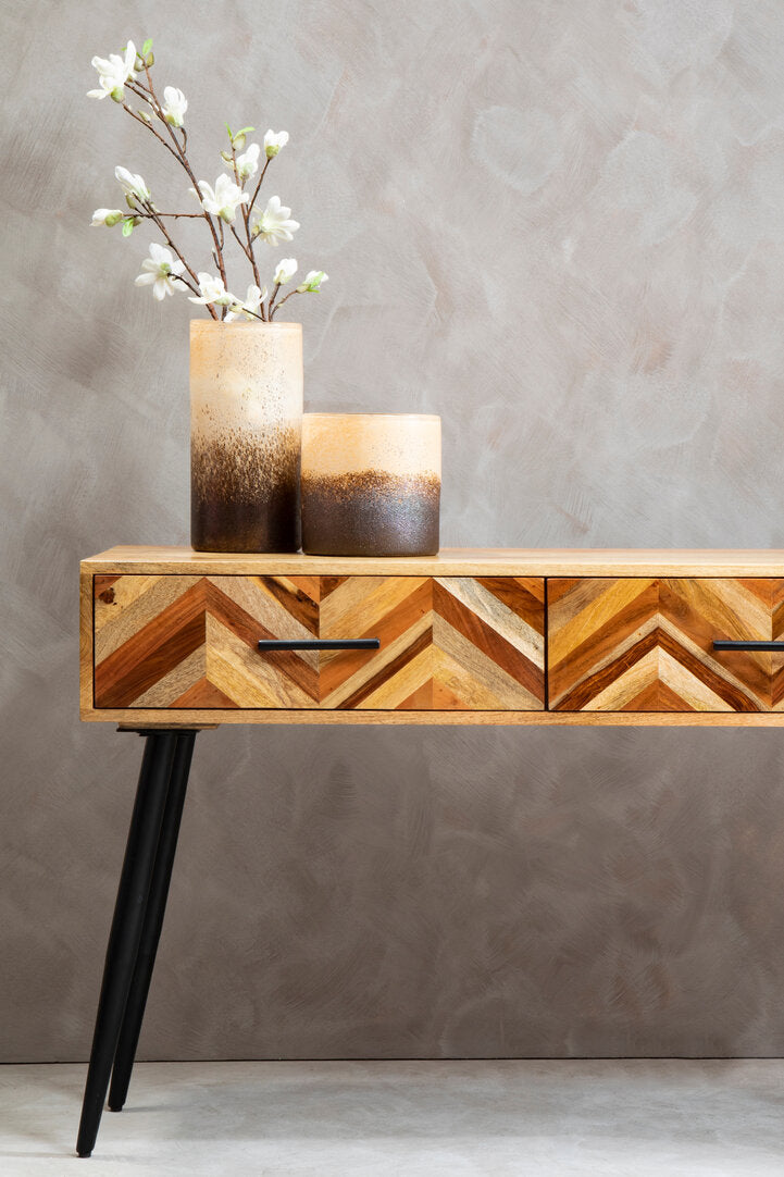 Cordoba Two Drawer Mango Wood Console Table