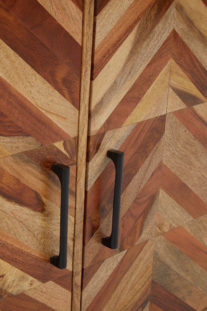 Cordoba Two Door and Three Drawer Mango Wood Sideboard