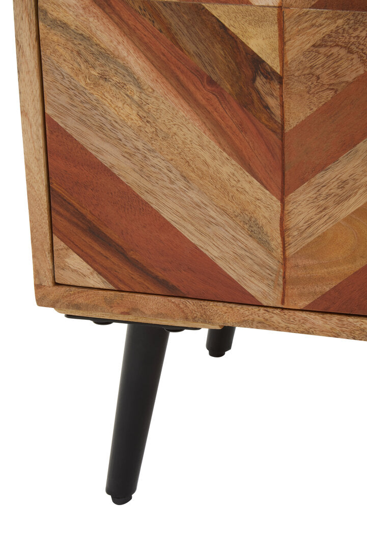 Cordoba Two Door and Three Drawer Mango Wood Sideboard