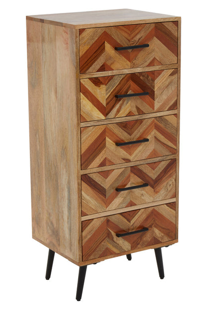Cordoba Five Drawer Mango Wood Chest