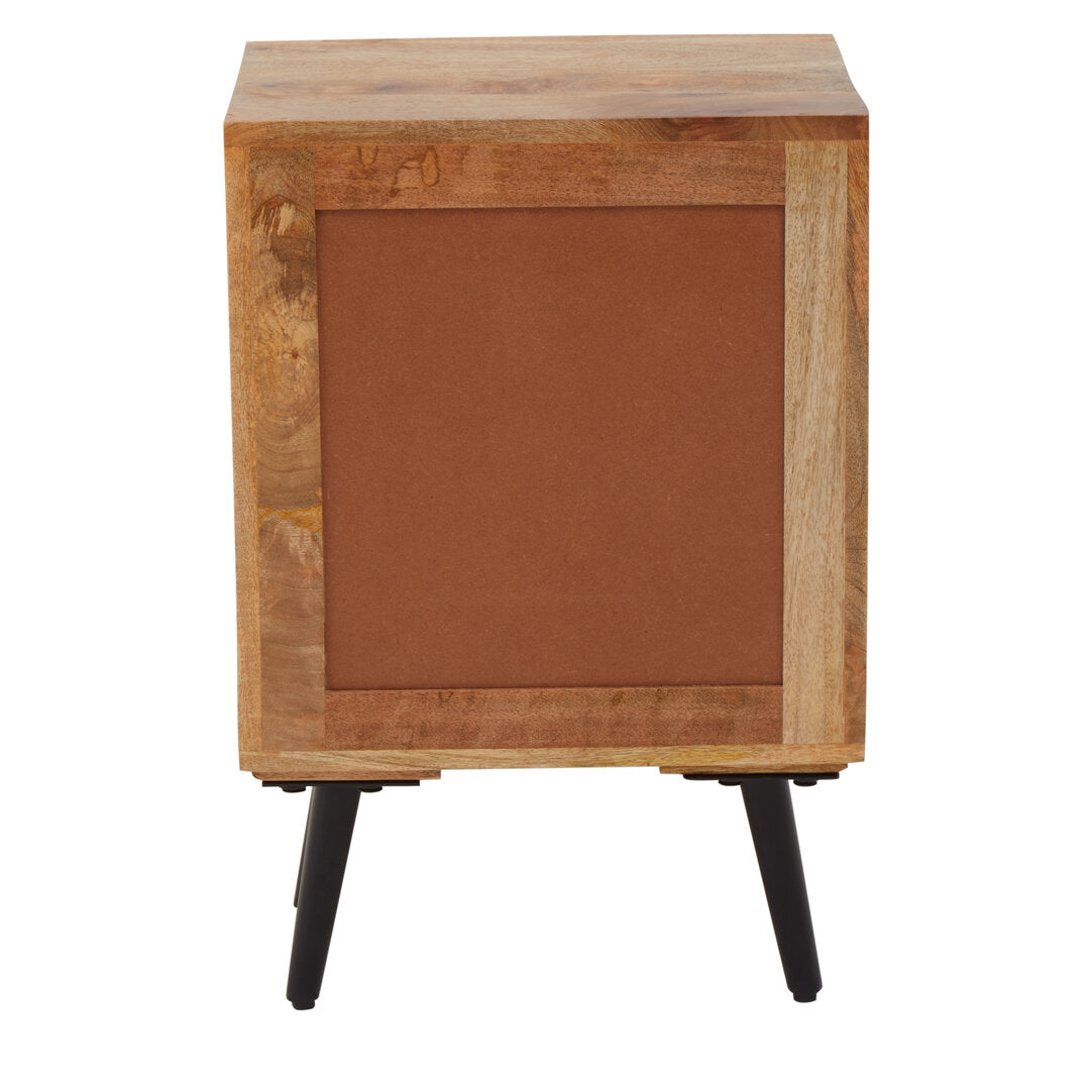 Cordoba Two Drawer Bedside Table in Mango Wood