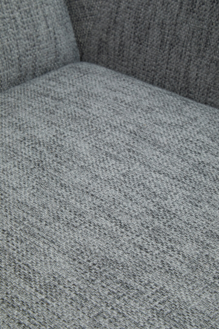 Devon Grey Fabric Lounge Chair And Footstool Set