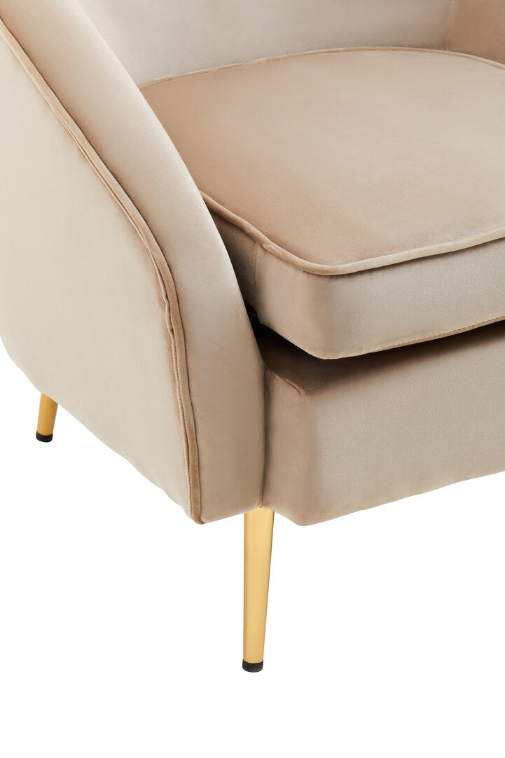 Hudson Mink Velvet Armchair