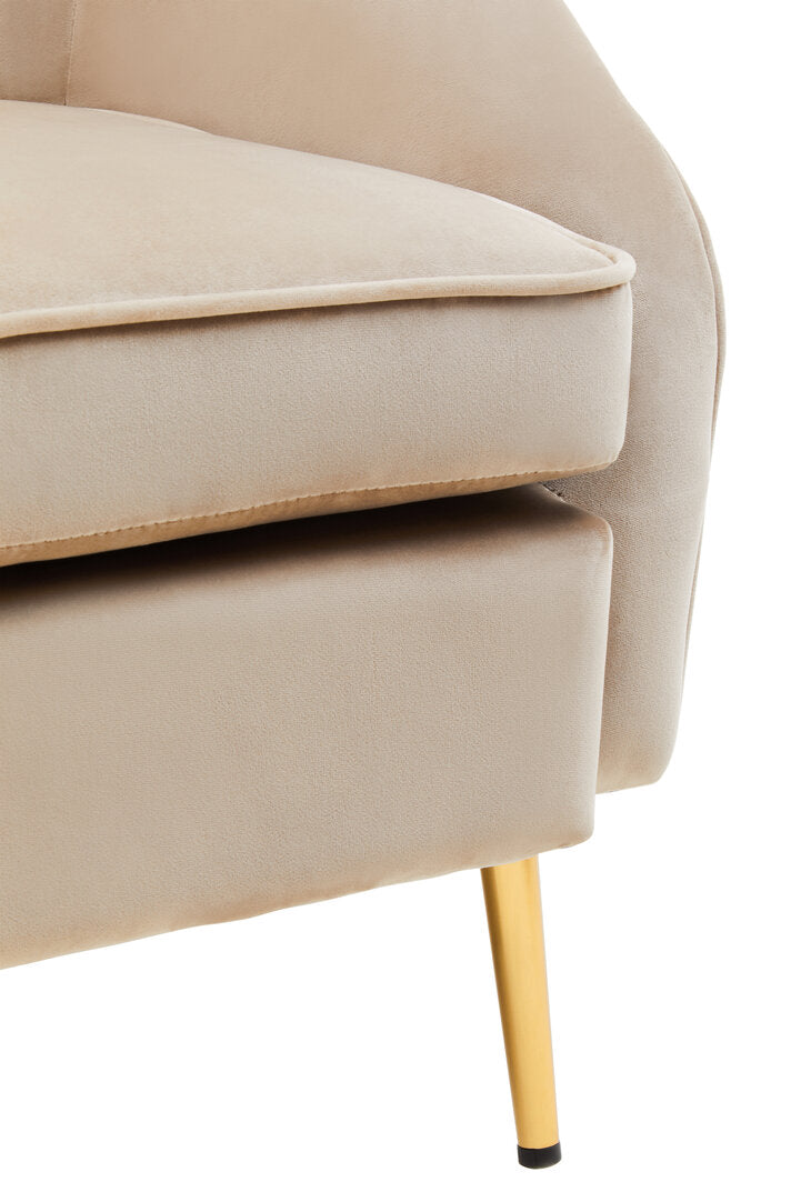 Hudson Mink Velvet Armchair