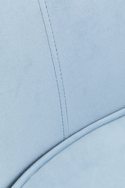 Hudson 3 Seat Aqua Blue Velvet Sofa