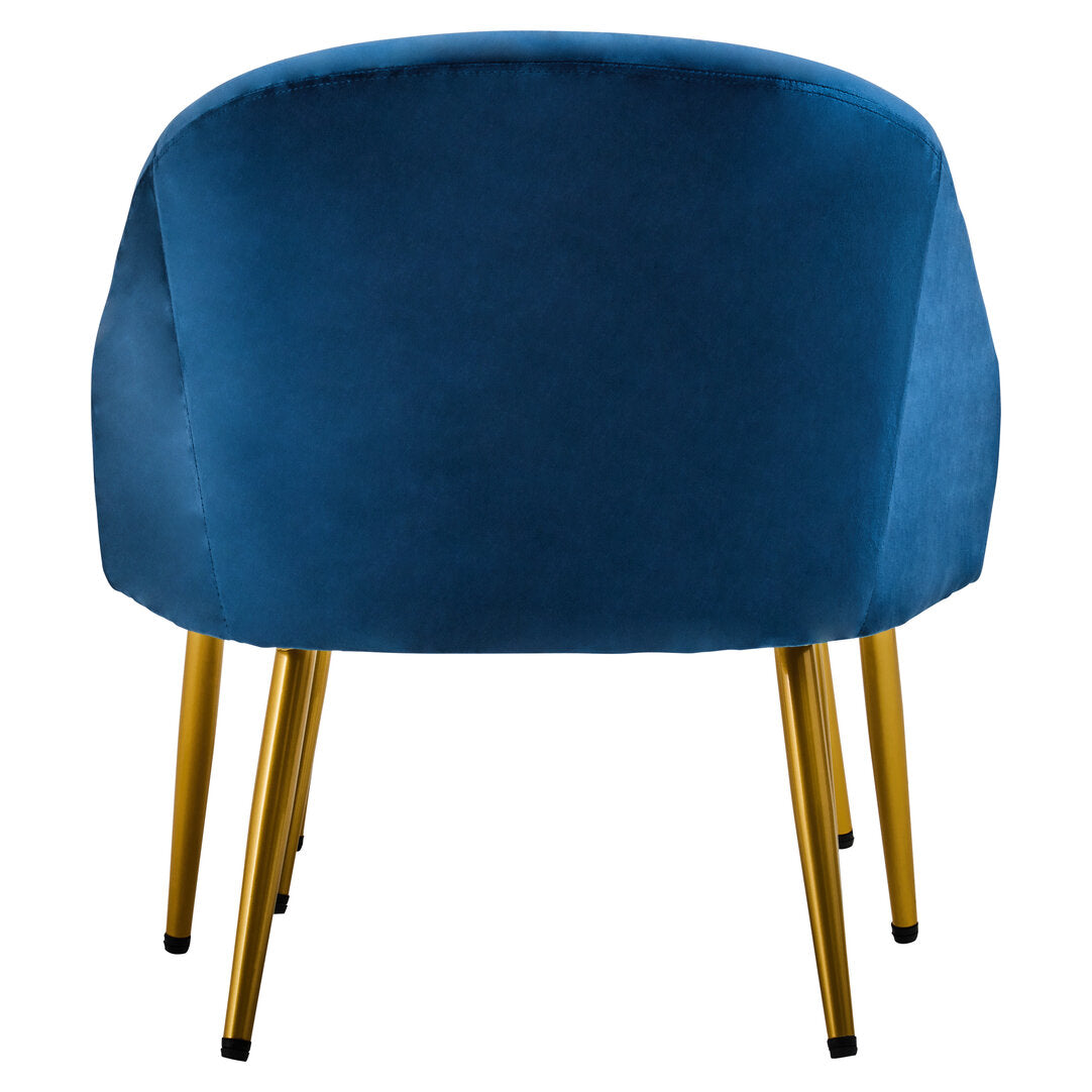 Hudson Midnight Blue Chair And Footstool