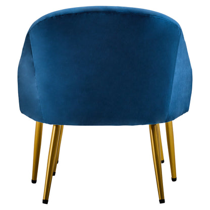 Hudson Midnight Blue Chair And Footstool