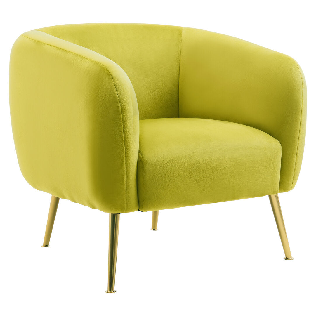 Hudson Velvet Armchair Olive 