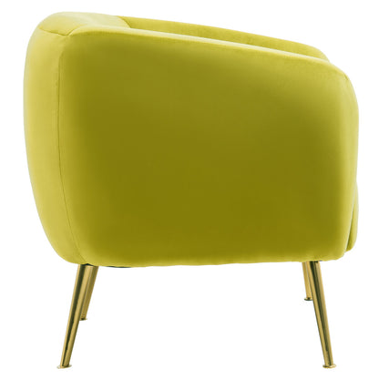 Hudson Olive Velvet Armchair