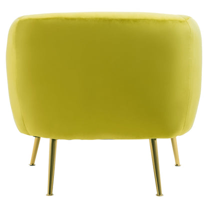 Hudson Olive Velvet Armchair