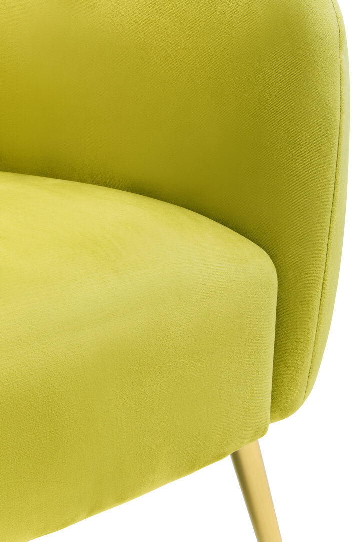 Hudson Olive Velvet Armchair