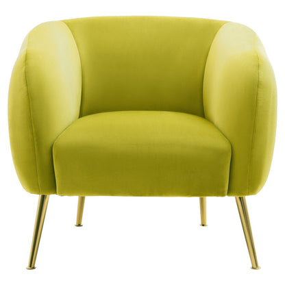 Hudson Velvet Armchair Olive 