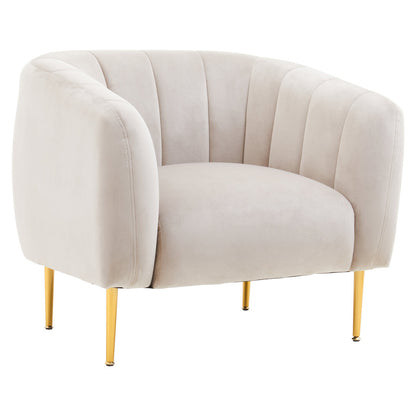 Hudson Silver Grey Velvet Armchair