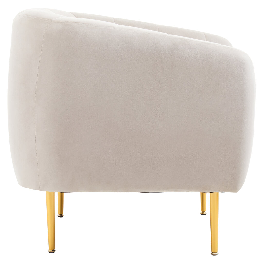 Hudson Silver Grey Velvet Armchair