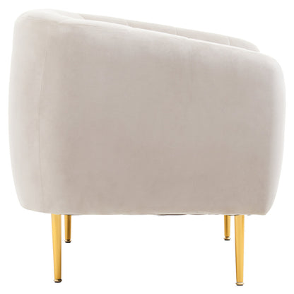 Hudson Silver Grey Velvet Armchair