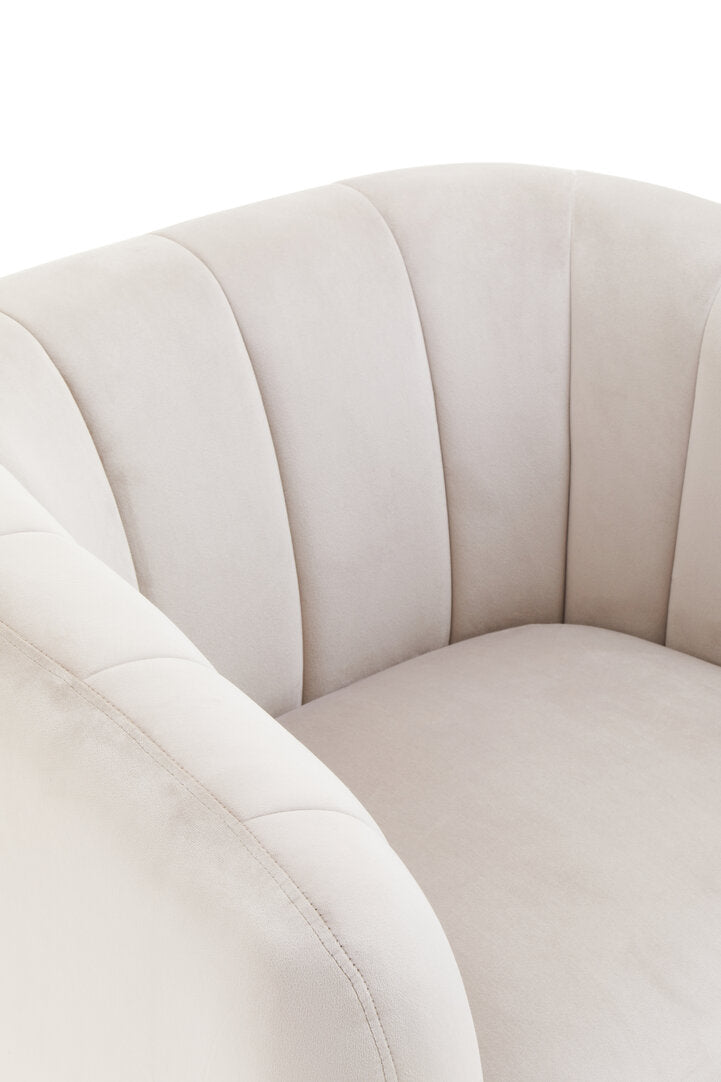 Hudson Silver Grey Velvet Armchair
