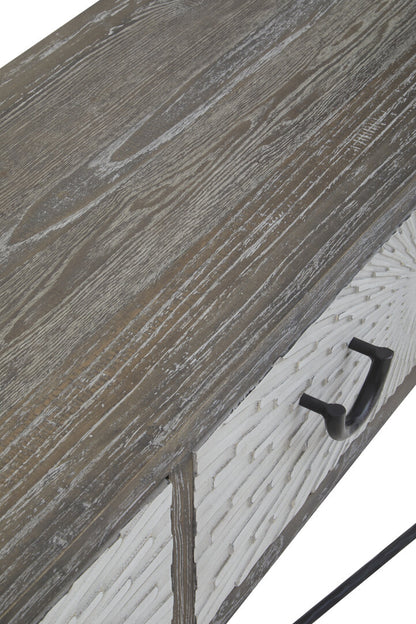 Notting Four Drawer Elm Wood Console Table