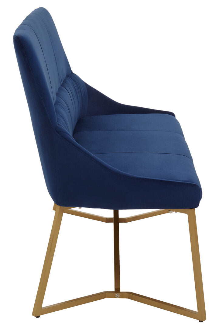 Carlton Midnight Velvet Bench